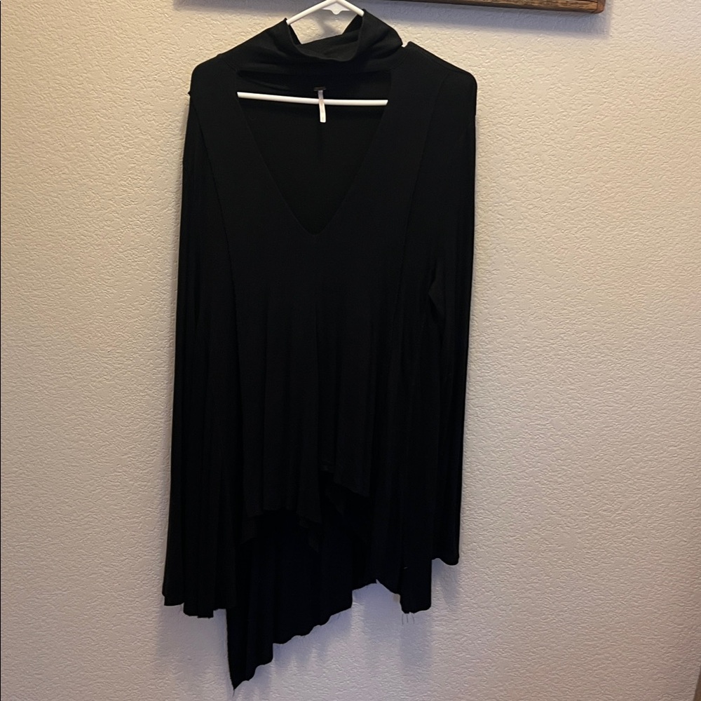 Free People Black V-Neck Sweater